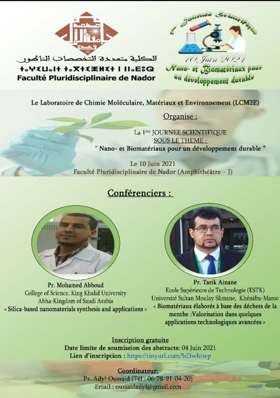 Nano- et Biomatériaux pour un développement durable